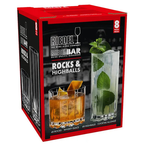 Riedel bar set rocks - riedel,